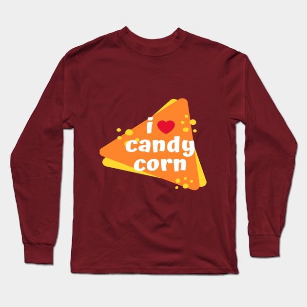Halloween gift - I love candy corn Long Sleeve T-Shirt by BlackBack